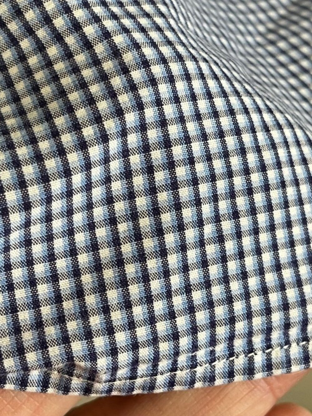 Ralph Lauren Gingham Shirt Blue 15 Resort Preppy Classic Checks Yarmouth - Picture 8 of 8